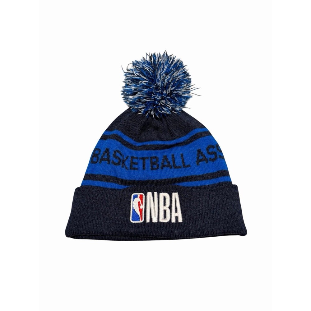 NBA Ultra-Game Blue Knit Pom Beanie Cuffed OSFM